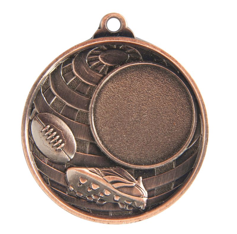 Aussie Rules 25mm Aussie Rules Silver Medal 50mm