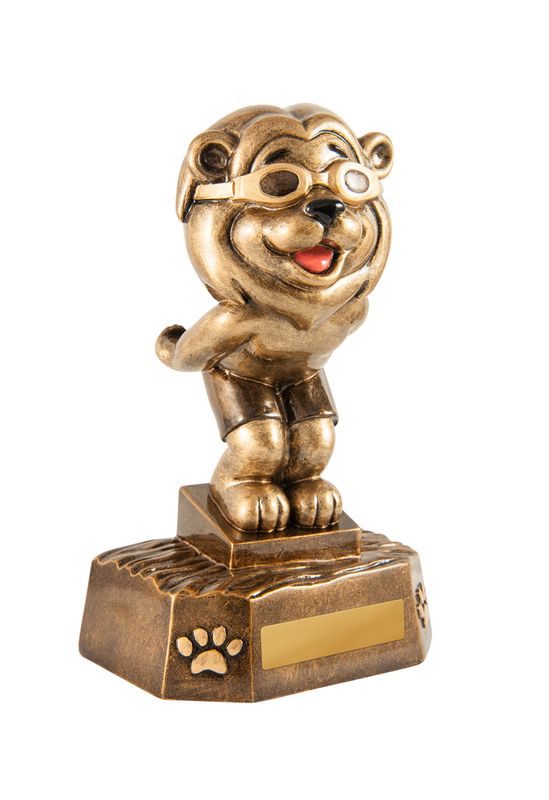 Swimming Lion Trophy 123mm