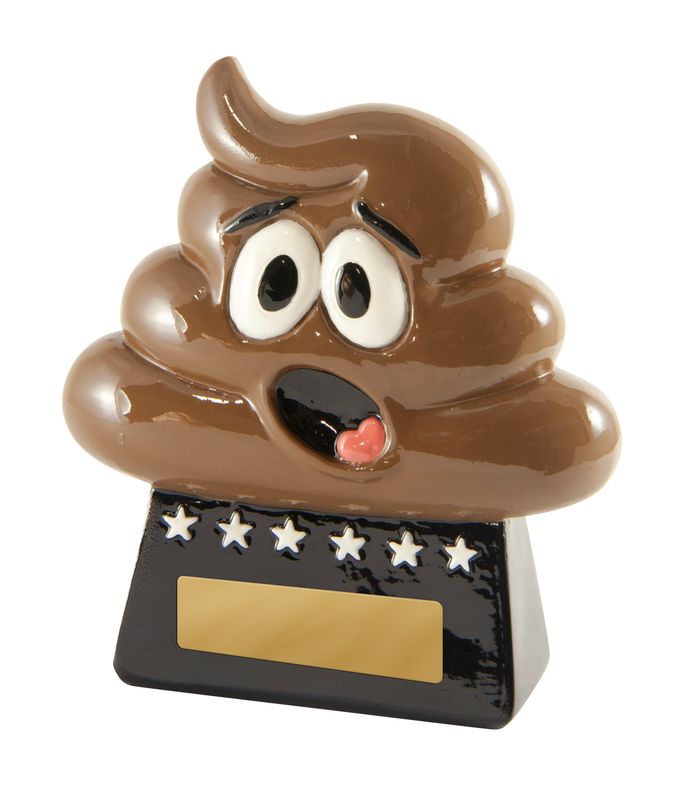 Poop Novelty Trophy 87mm