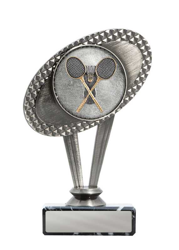 Metal Badminton Theme on Base